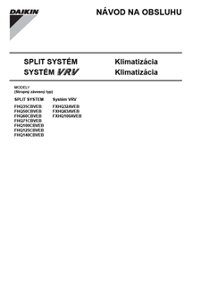 FHQ-CB_FXHQ-A_3PSK303408-6Q_Operation manuals_Slovakian download